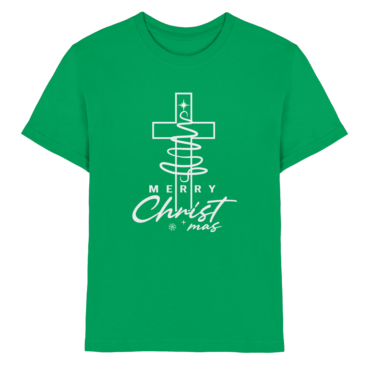 Kreuz und Christbaum – Merry Christ*mas Design - Kids Premium Shirt