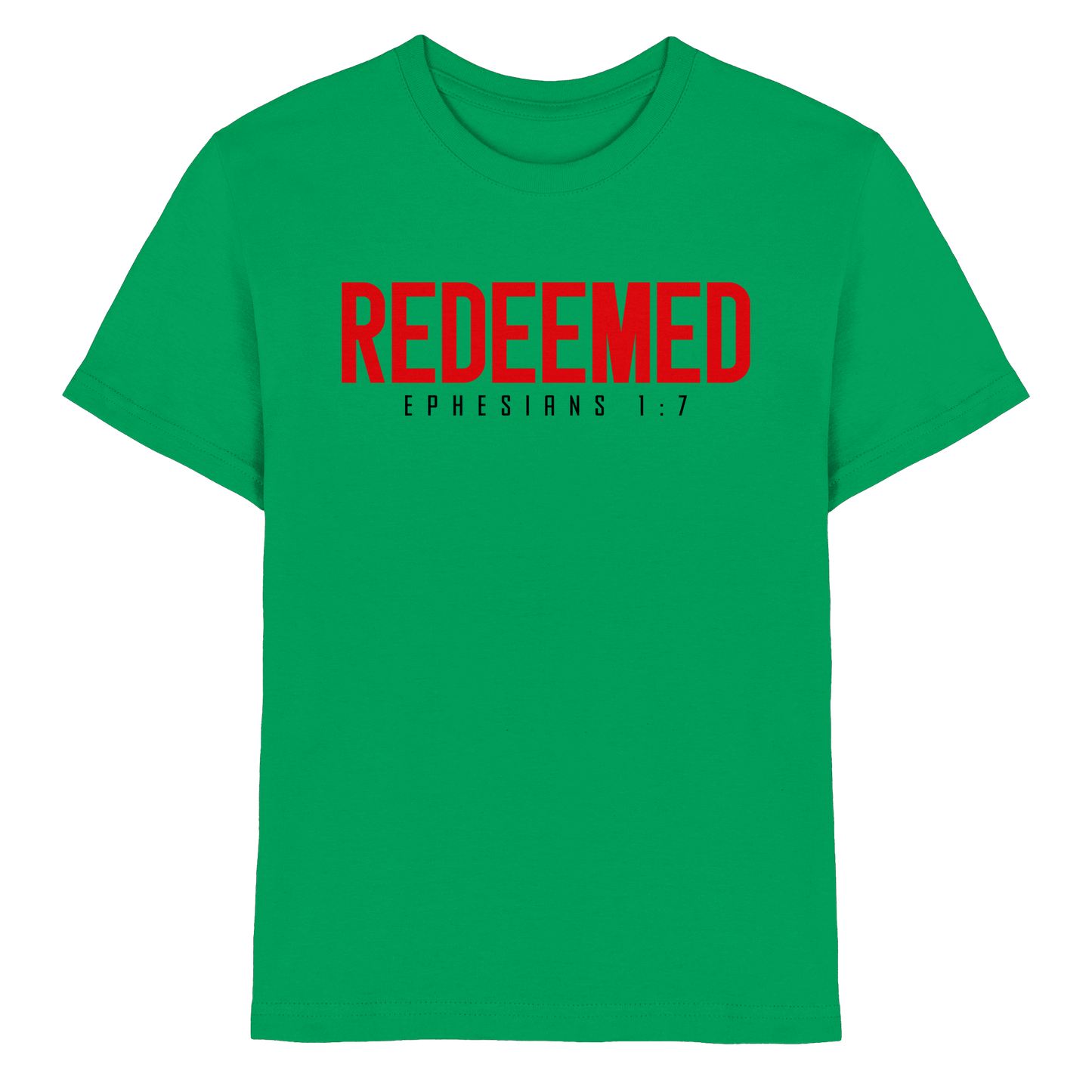 Redeemed – Ephesians 1:7 – Erlöst durch sein Blut | Christliche Produkte - Kids Premium Shirt