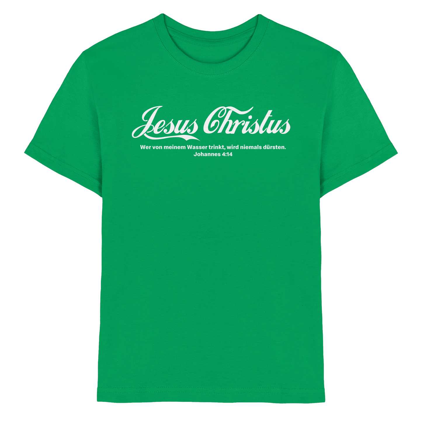 Jesus Christus – Johannes 4,14 | Christliches Statement Design „Lebendiges Wasser“ - Kids Premium Shirt
