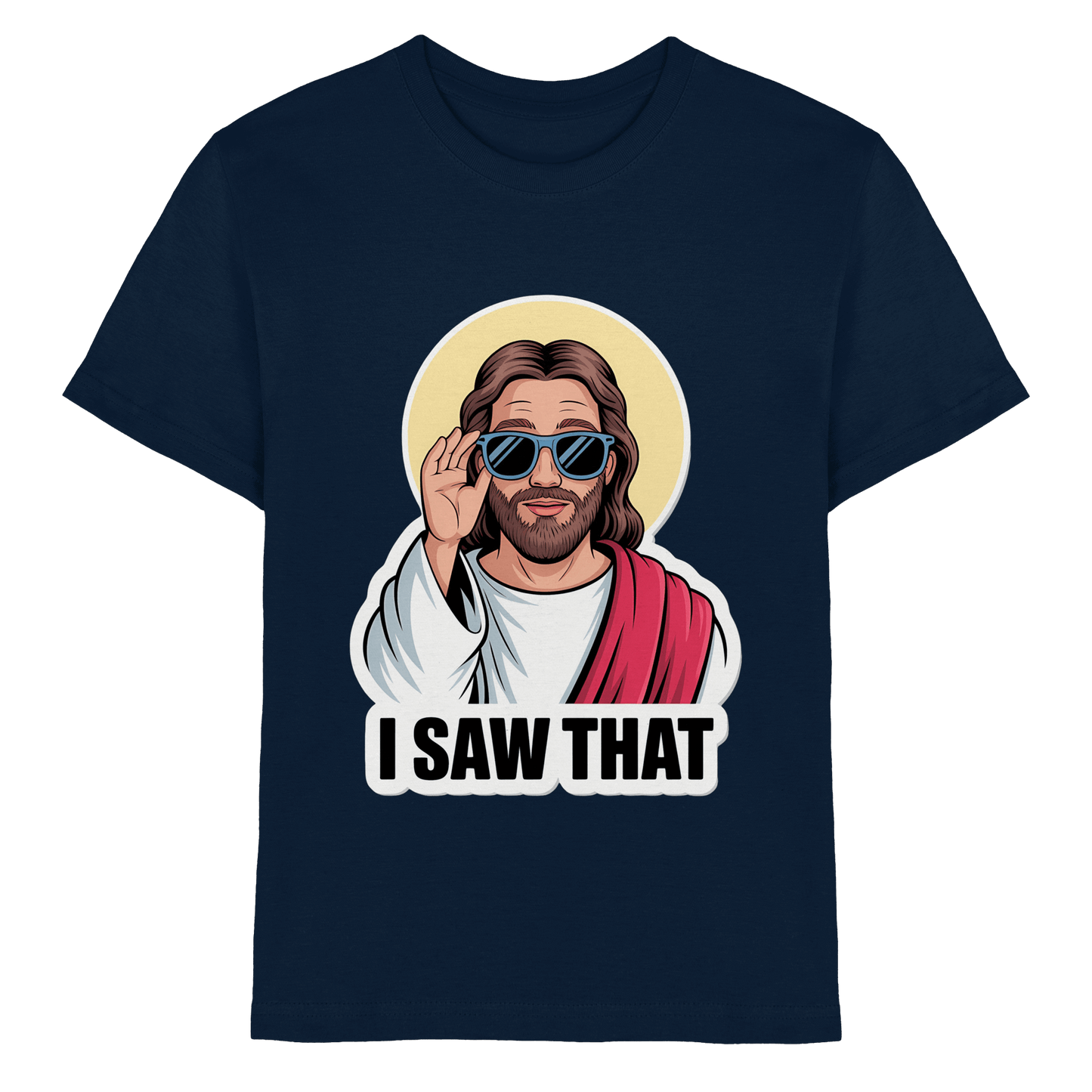 I Saw That – Jesus mit Sonnenbrille | Christliche Produkte - Kids Premium Shirt