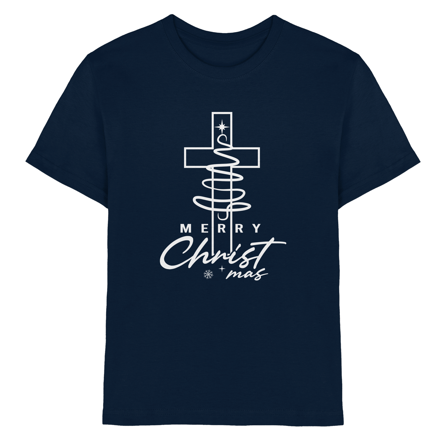 Kreuz und Christbaum – Merry Christ*mas Design - Kids Premium Shirt