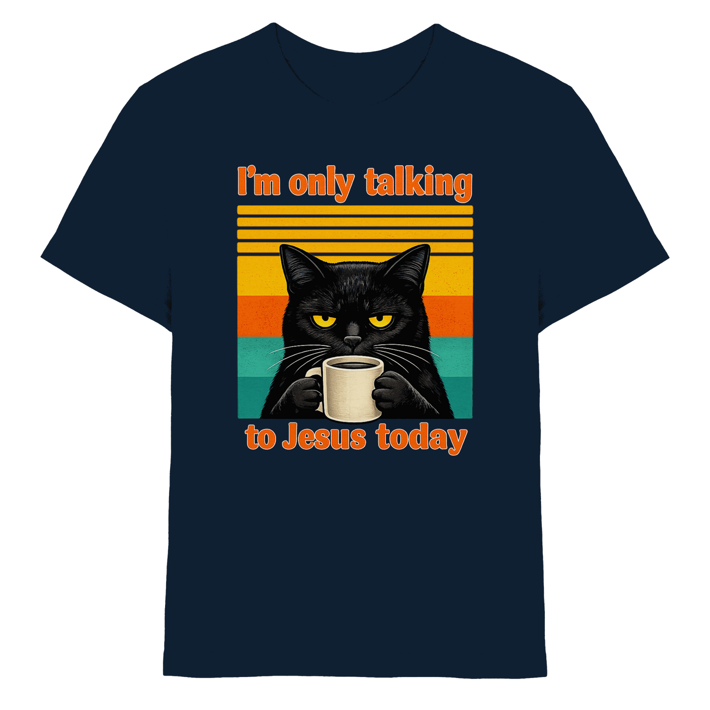 I’m Only Talking to Jesus Today – Grumpy Cat Coffee | Christliches Fun Design - Kids Premium Shirt