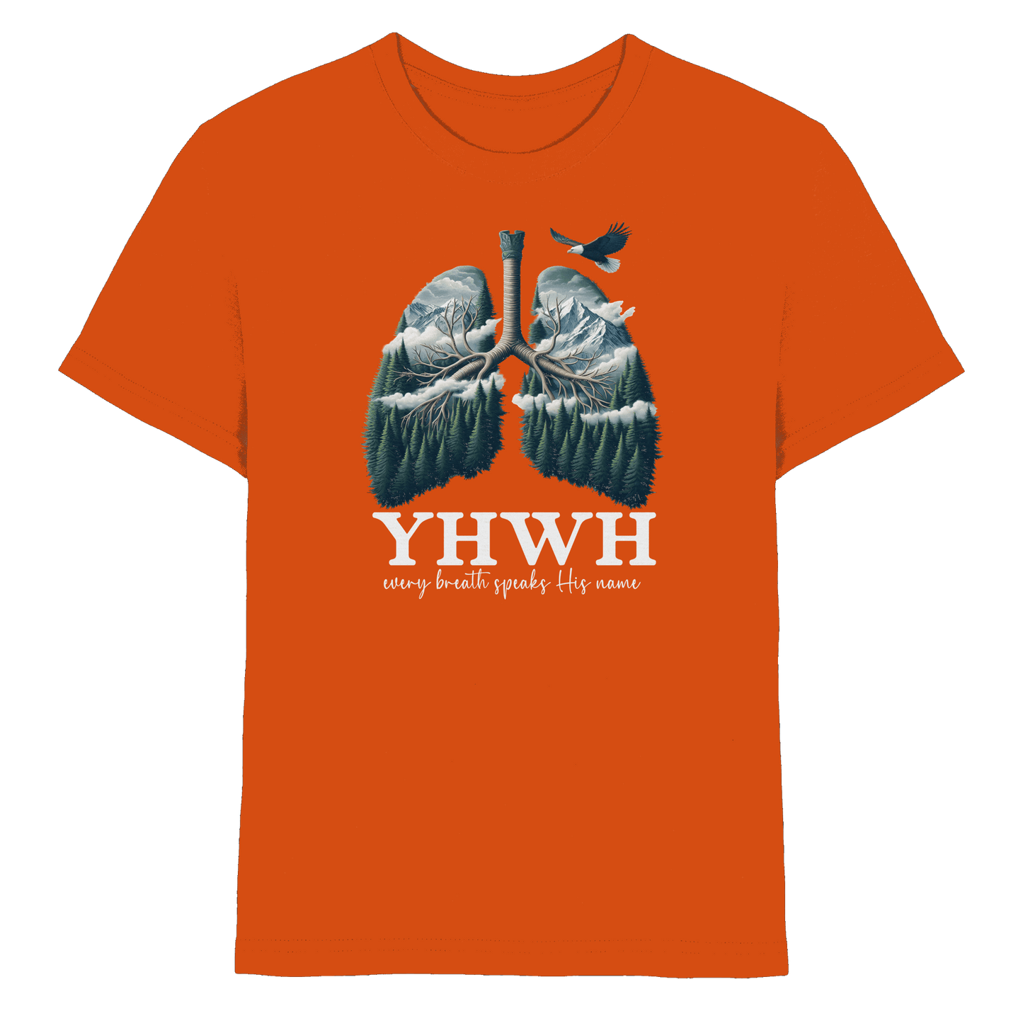 YHWH – Every Breath Speaks His Name | Atem des Lebens | Christliches Design - Kids Premium Shirt