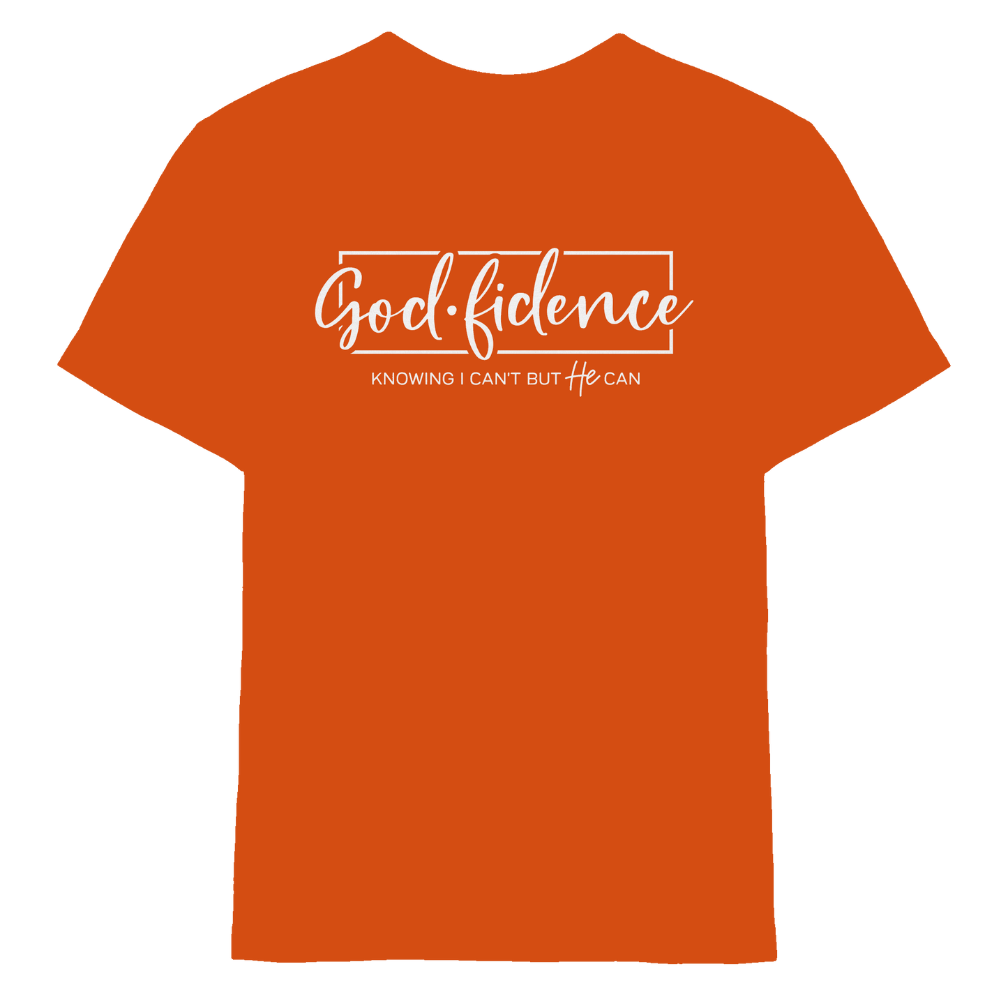 God.fidence – Knowing I can’t but He can | Christliche Kleidung  - Kids Premium Shirt