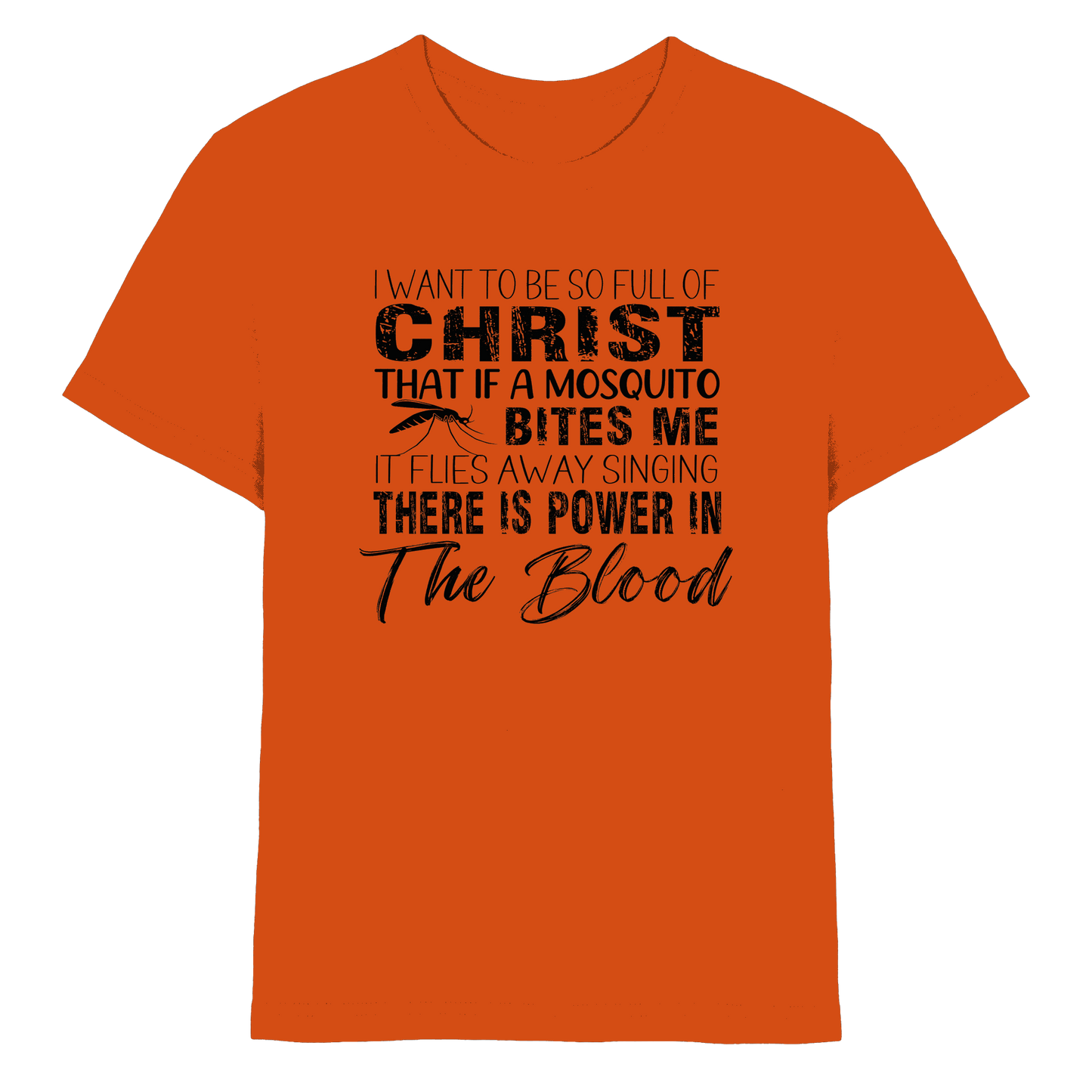 I Want to Be So Full of Christ – Mosquito | Christian Statement Print - Kids Premium Shirt