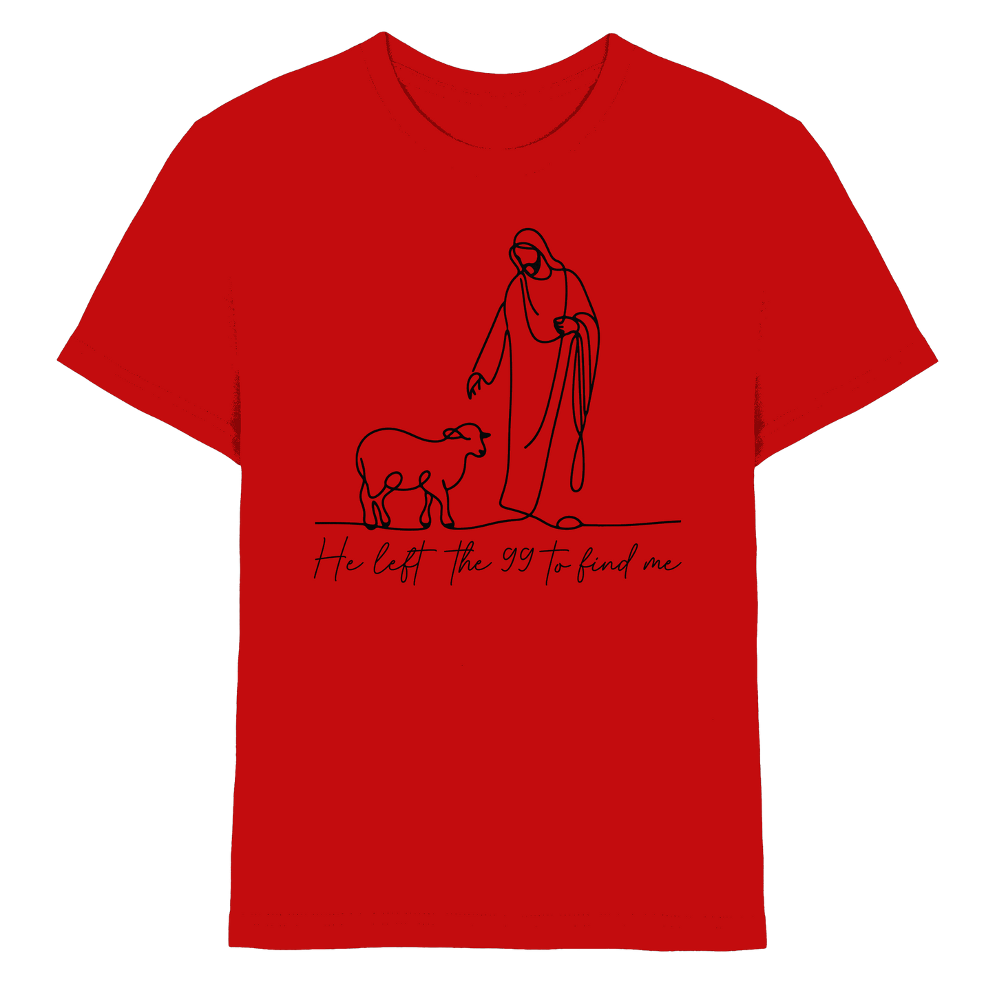 He Left the 99 to Find Me – Kraftvolle Botschaft in minimalistischem Design | Christliche Kleidung - Kids Premium Shirt