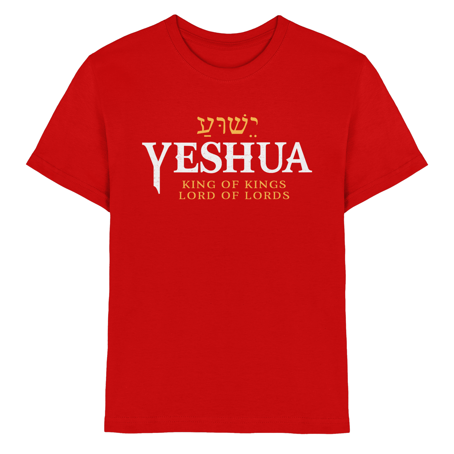 Yeshua – King of Kings, Lord of Lords | Christliches Design mit dem Namen Jesu - Kids Premium Shirt
