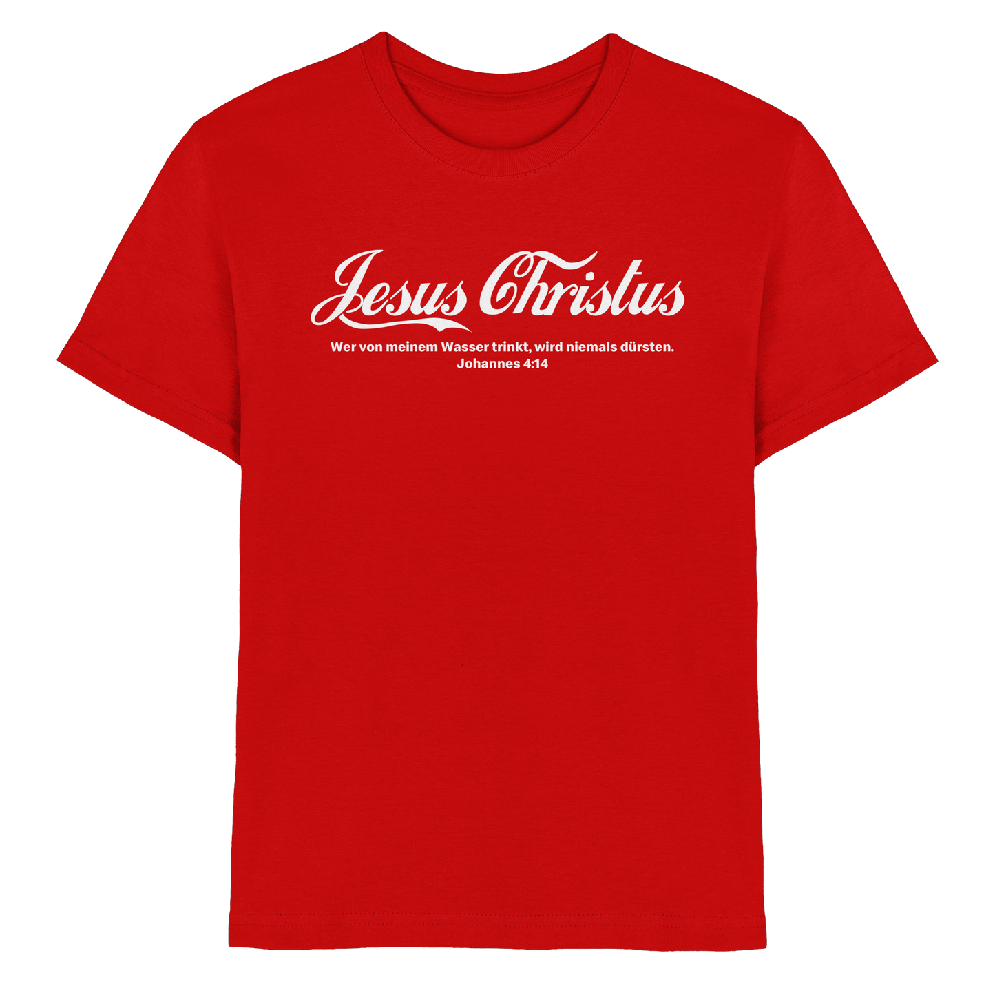 Jesus Christus – Johannes 4,14 | Christliches Statement Design „Lebendiges Wasser“ - Kids Premium Shirt