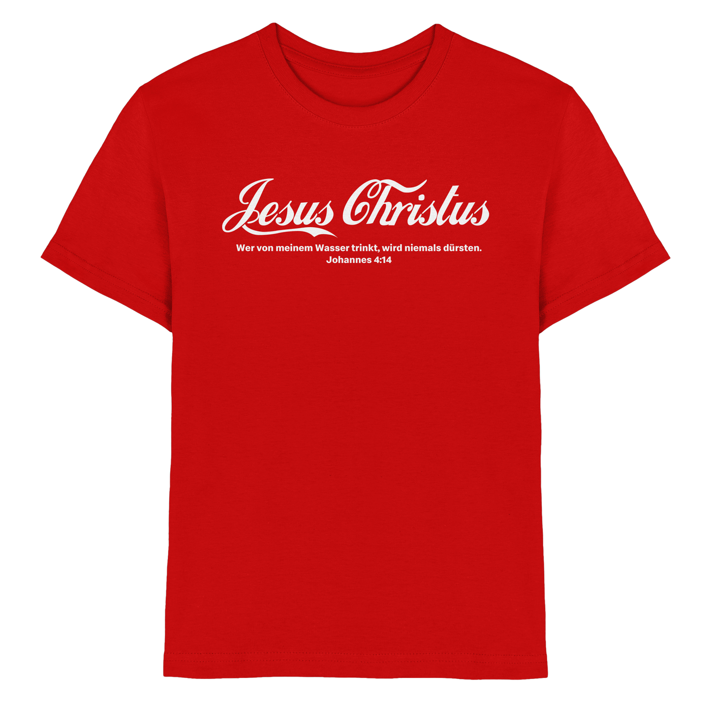 Jesus Christus – Johannes 4,14 | Christliches Statement Design „Lebendiges Wasser“ - Kids Premium Shirt