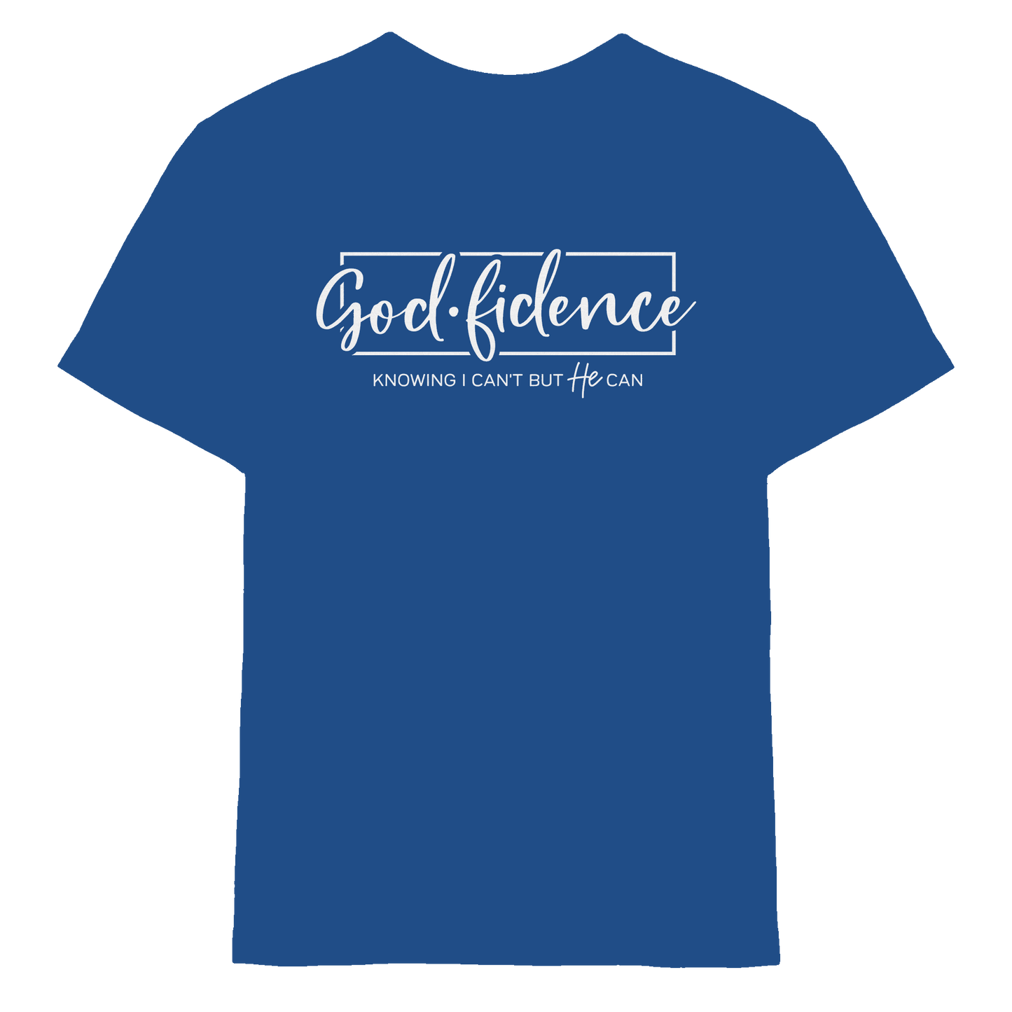God.fidence – Knowing I can’t but He can | Christliche Kleidung  - Kids Premium Shirt