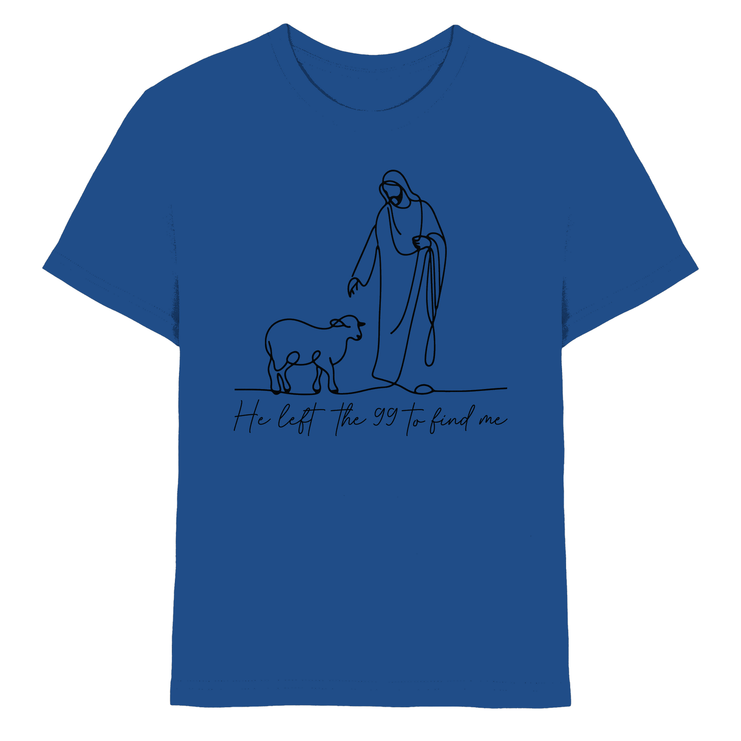He Left the 99 to Find Me – Kraftvolle Botschaft in minimalistischem Design | Christliche Kleidung - Kids Premium Shirt