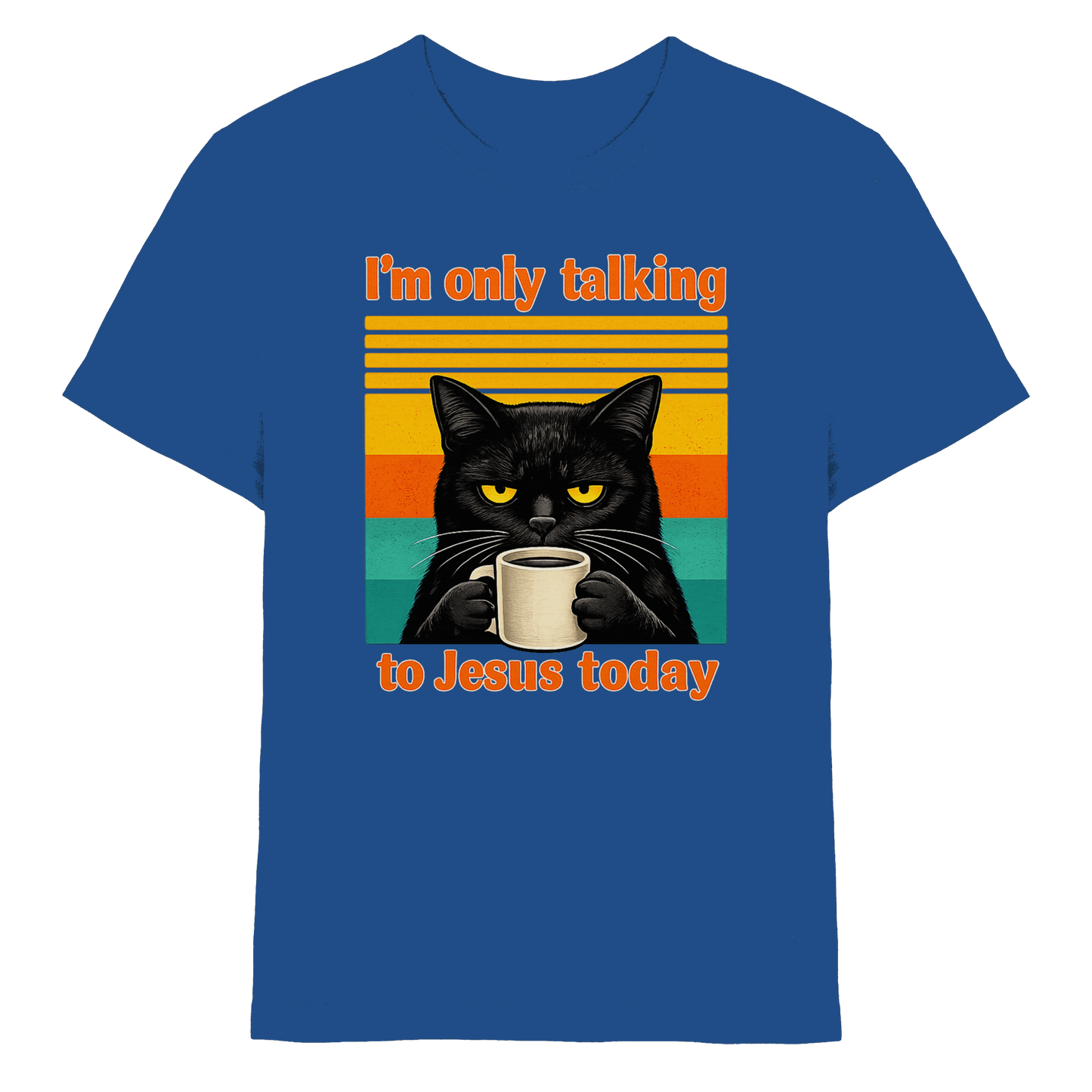 I’m Only Talking to Jesus Today – Grumpy Cat Coffee | Christliches Fun Design - Kids Premium Shirt
