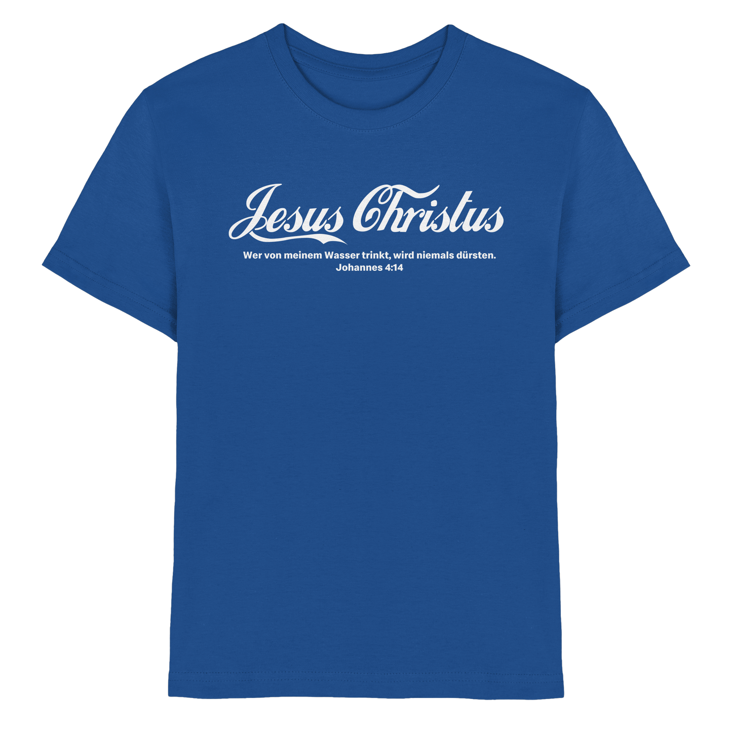 Jesus Christus – Johannes 4,14 | Christliches Statement Design „Lebendiges Wasser“ - Kids Premium Shirt