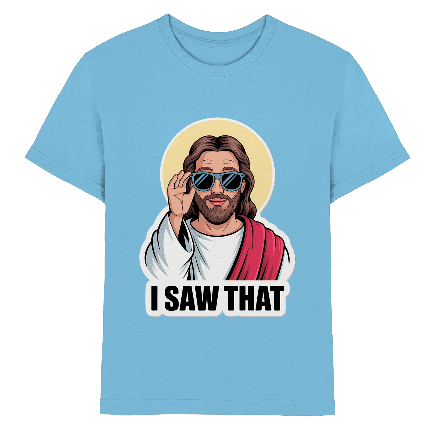 I Saw That – Jesus mit Sonnenbrille | Christliche Produkte - Kids Premium Shirt