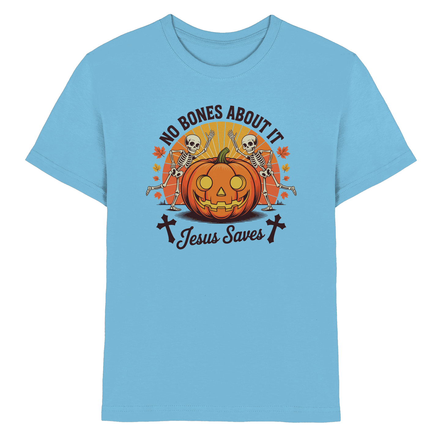 No Bones About It – Jesus Saves | Christliche Kleidung & Geschenke zu Halloween - Kids Premium Shirt