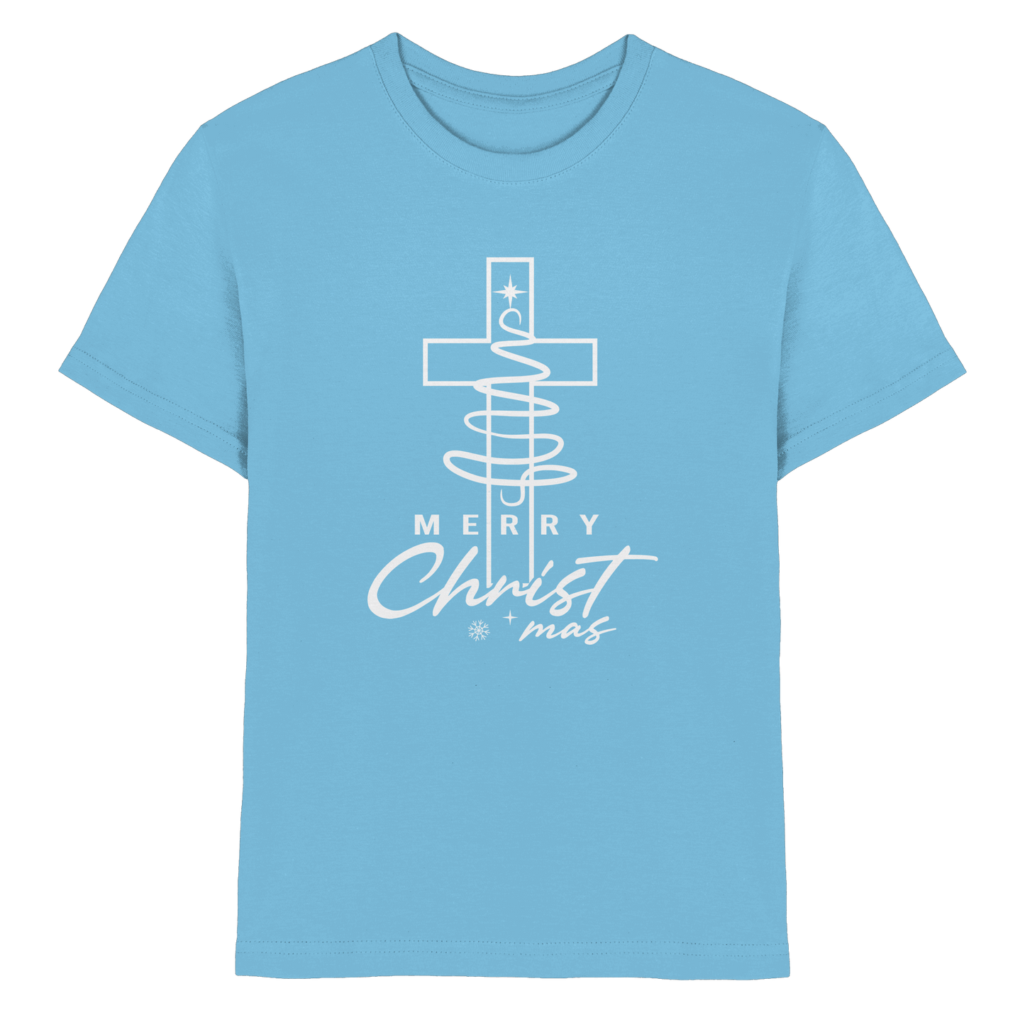 Kreuz und Christbaum – Merry Christ*mas Design - Kids Premium Shirt