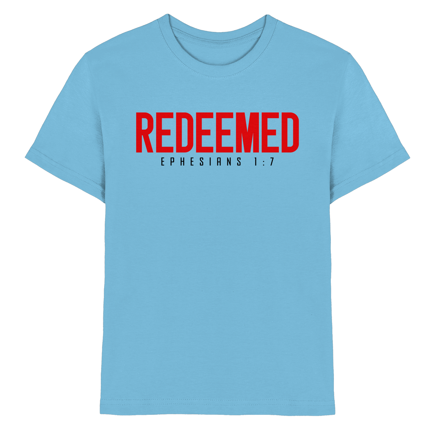 Redeemed – Ephesians 1:7 – Erlöst durch sein Blut | Christliche Produkte - Kids Premium Shirt