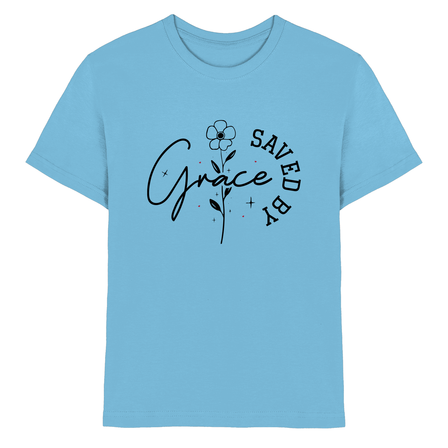Saved by Grace – ein schlichtes Design mit tiefer Botschaft - Kids Premium Shirt