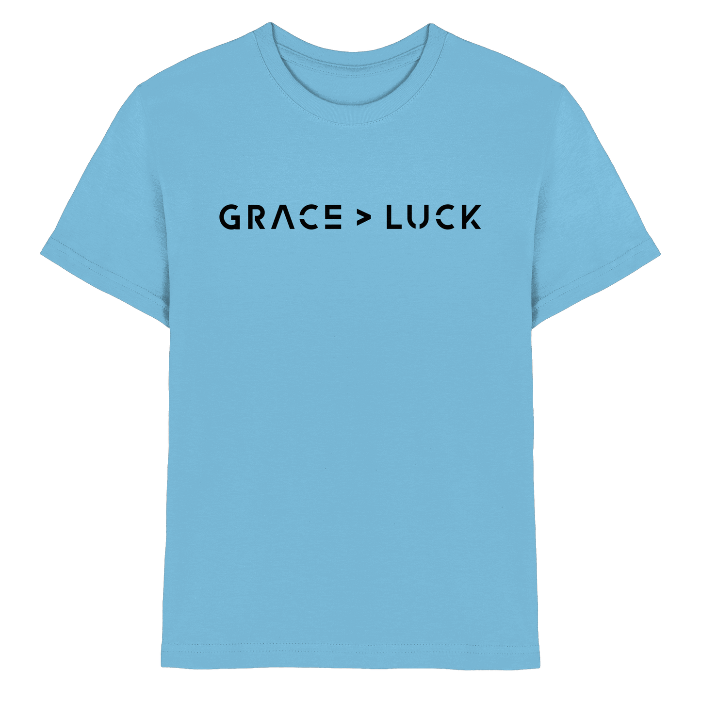 Grace > Luck | Christliches Design über Gottes Gnade - Kids Premium Shirt