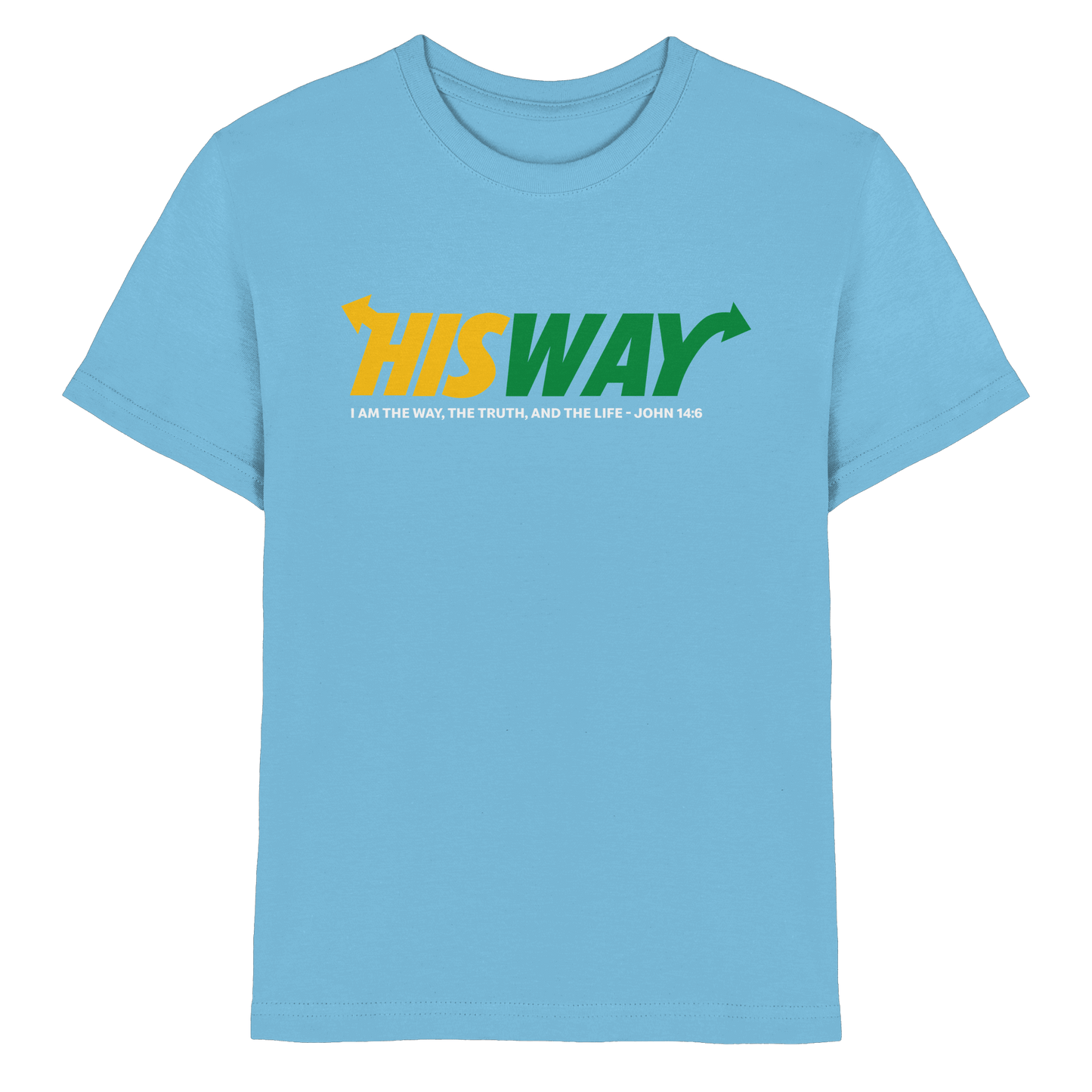 His Way – John 14:6 | Christliches Statement Design mit Johannes 14,6 - Kids Premium Shirt