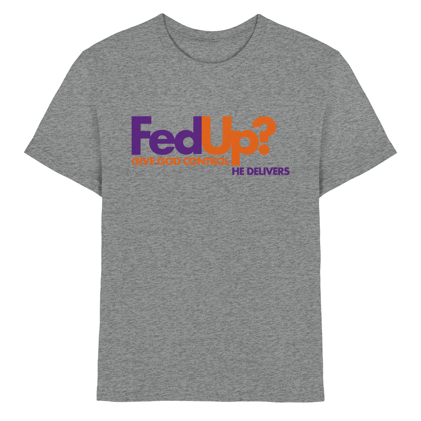 Fed Up? Give God Control – He Delivers | Psalm 34,19 Christliches Statement Design - Kids Premium Shirt