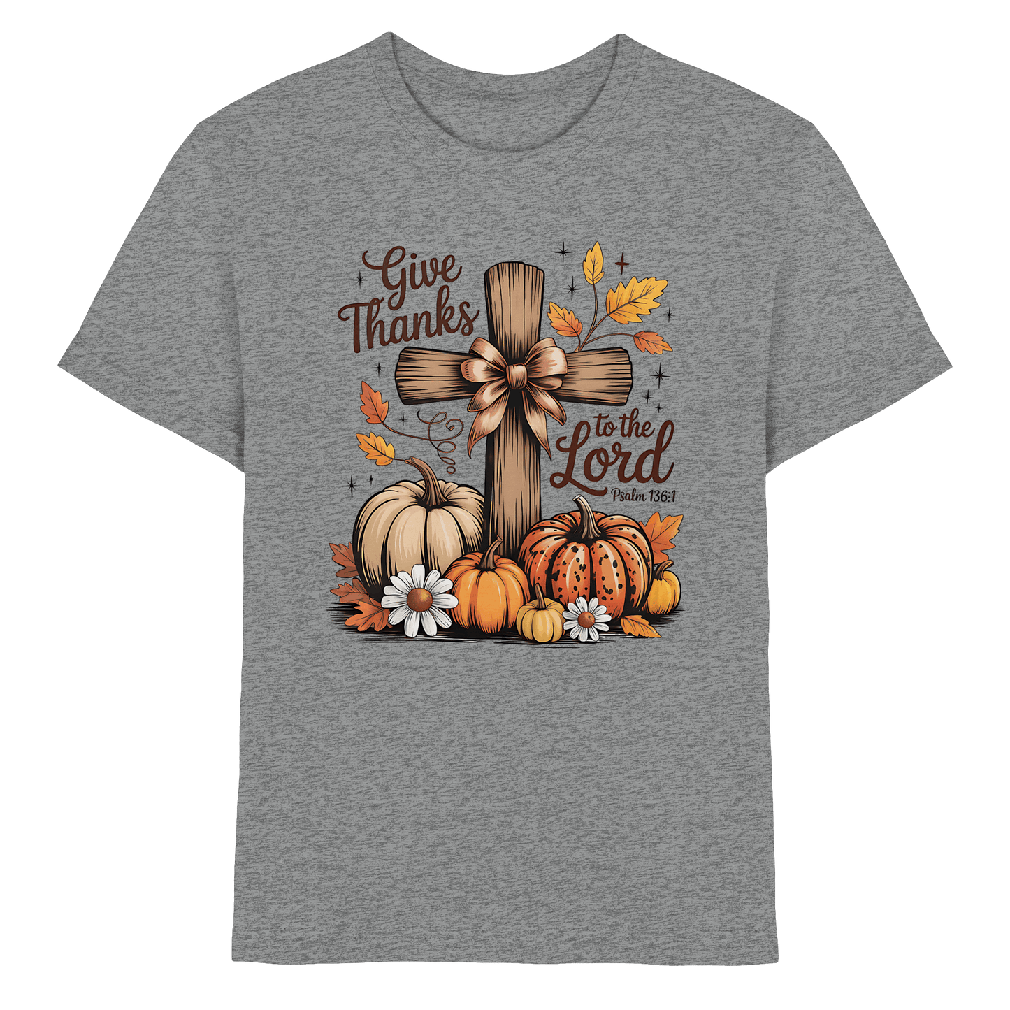 Give Thanks to the Lord – Psalm 136:1 | Christliche Kleidung & Geschenke im Retro-Design - Kids Premium Shirt