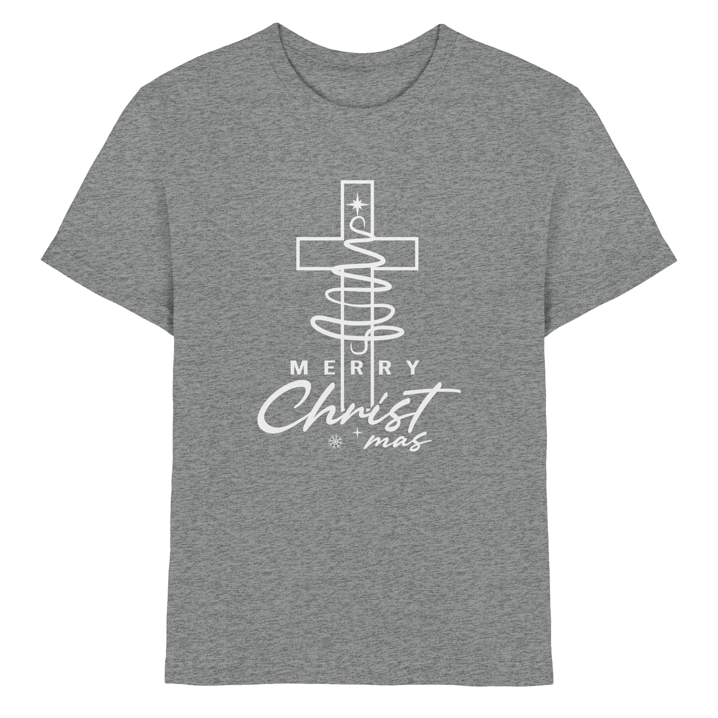 Kreuz und Christbaum – Merry Christ*mas Design - Kids Premium Shirt