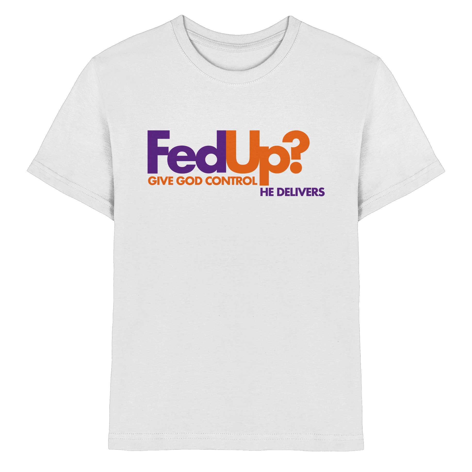 Fed Up? Give God Control – He Delivers | Psalm 34,19 Christliches Statement Design - Kids Premium Shirt
