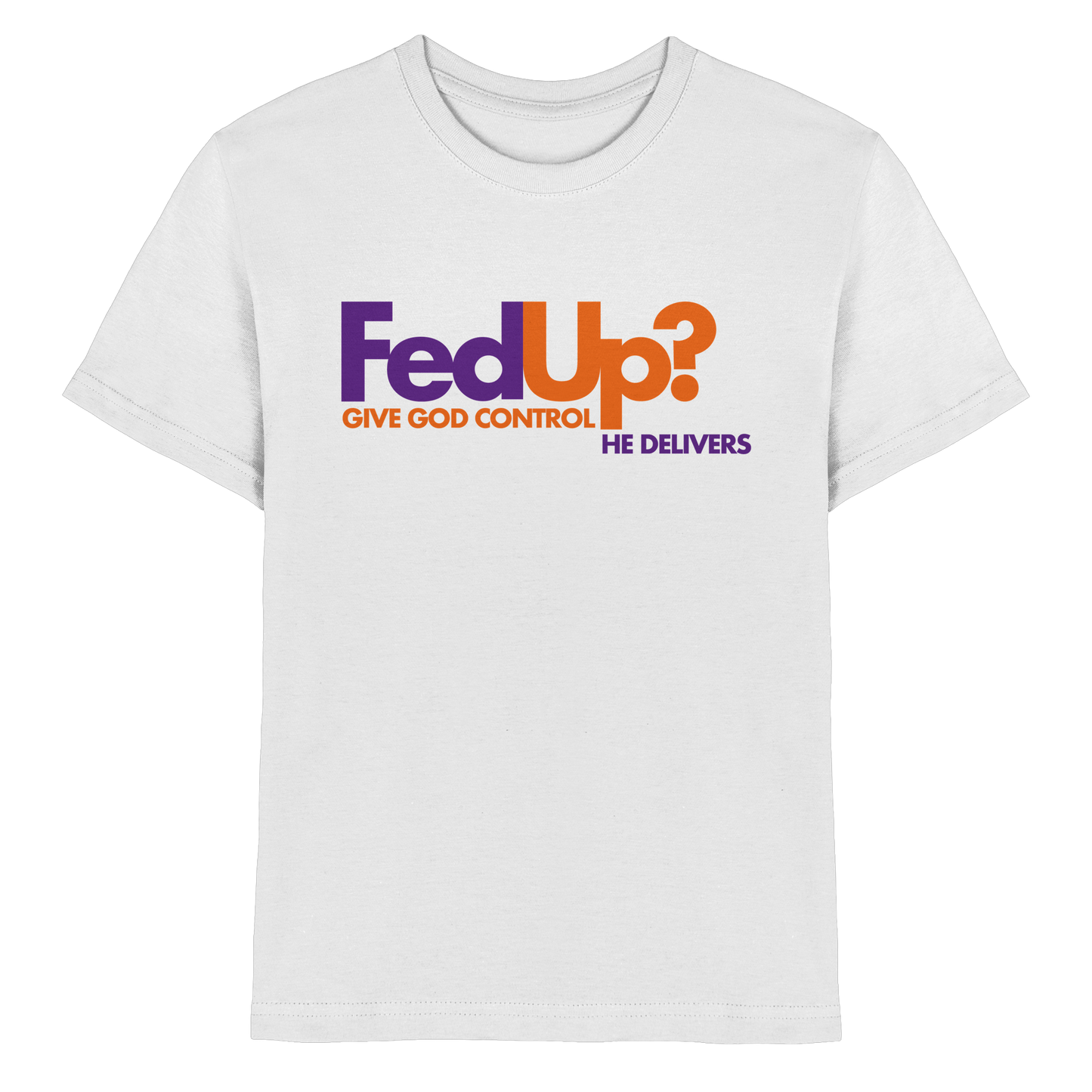 Fed Up? Give God Control – He Delivers | Psalm 34,19 Christliches Statement Design - Kids Premium Shirt