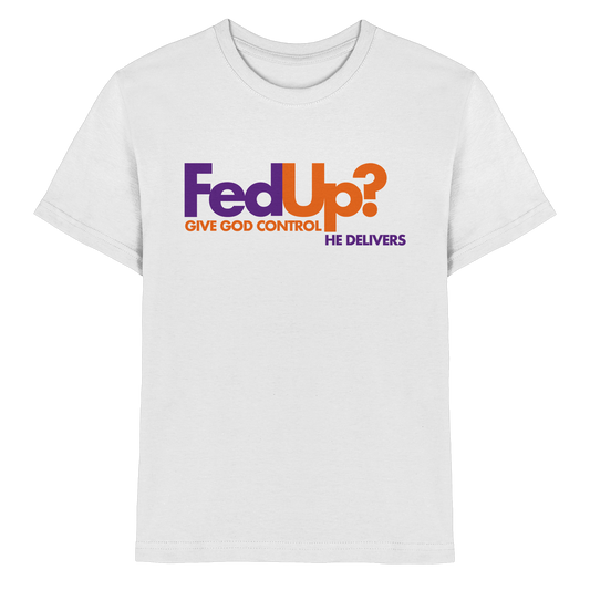 Fed Up? Give God Control – He Delivers | Psalm 34,19 Christliches Statement Design - Kids Premium Shirt