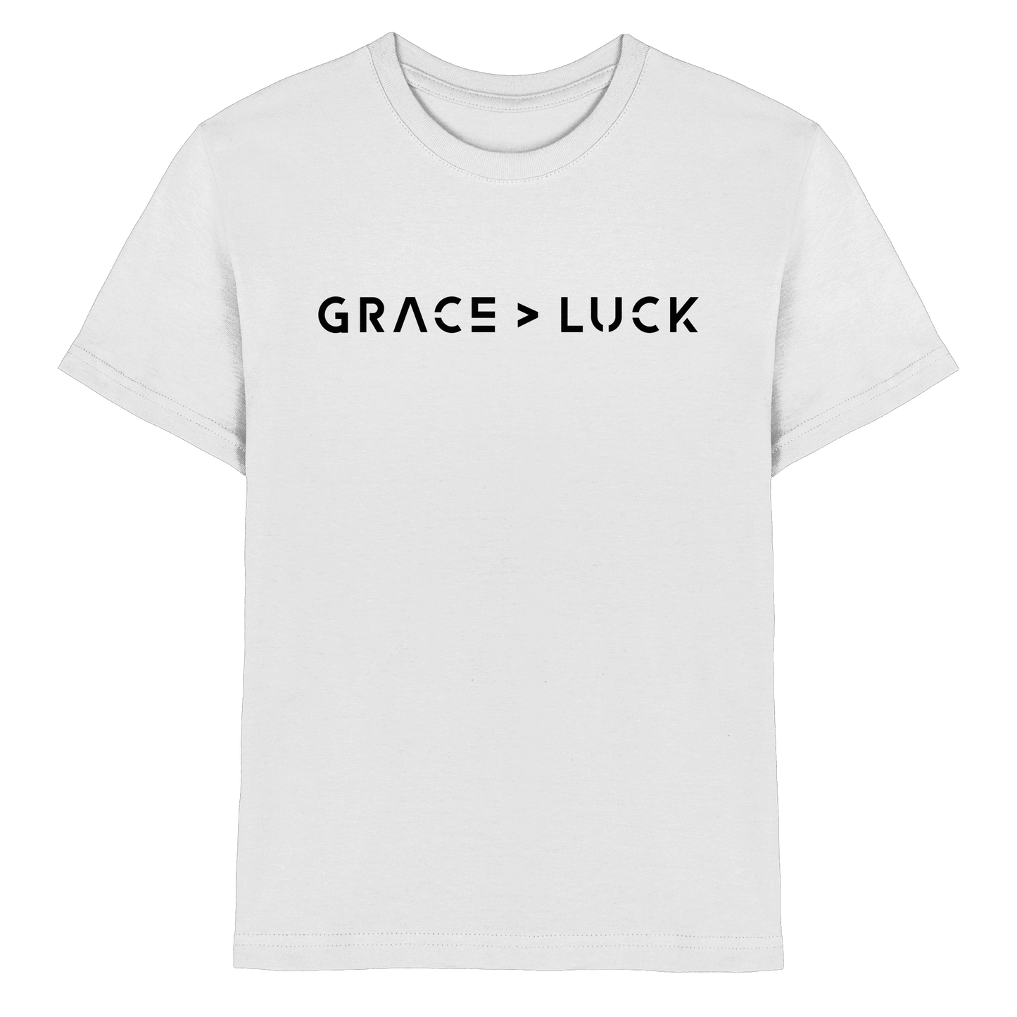 Grace > Luck | Christliches Design über Gottes Gnade - Kids Premium Shirt