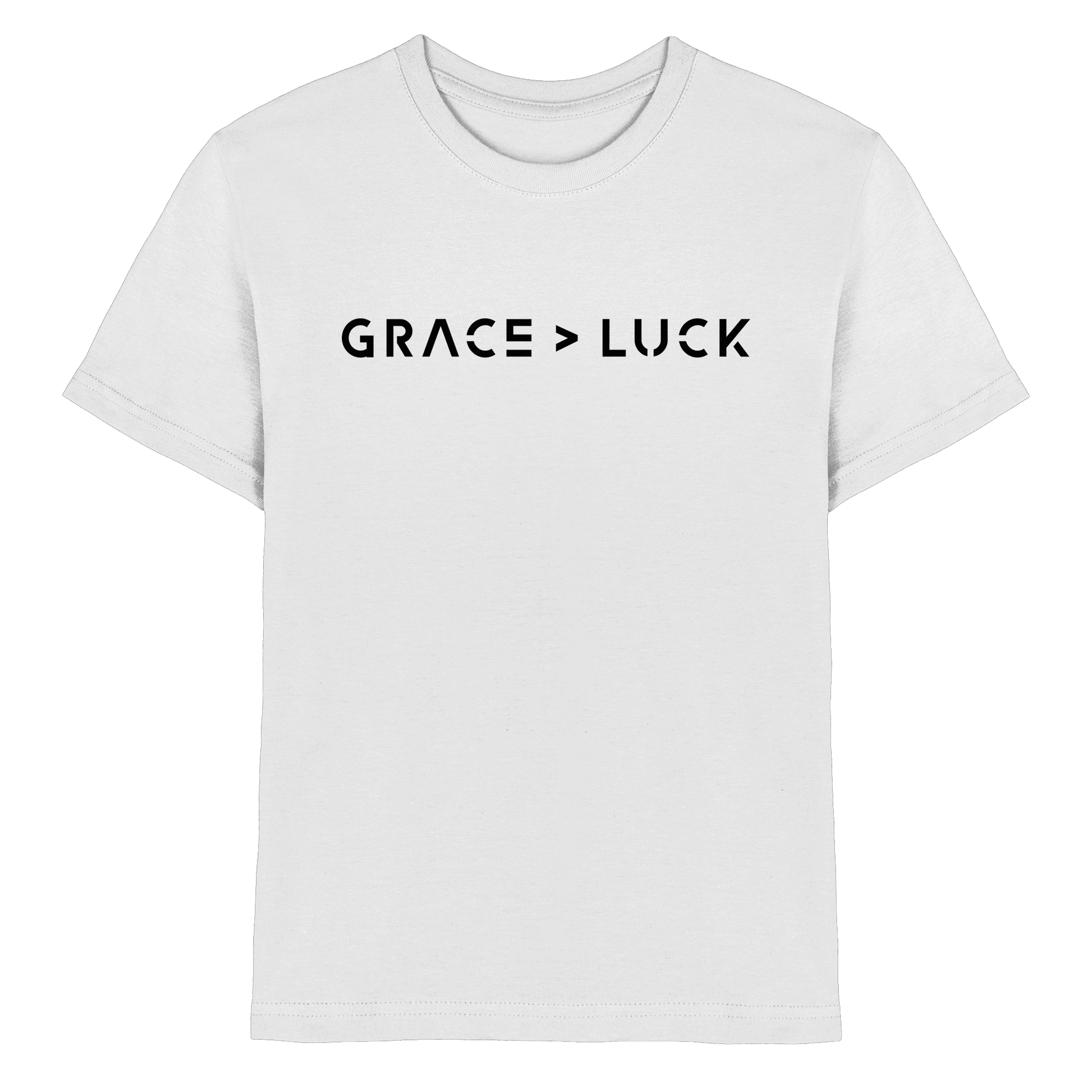 Grace > Luck | Christliches Design über Gottes Gnade - Kids Premium Shirt