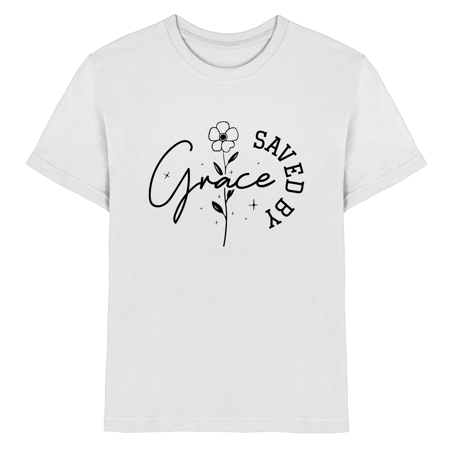 Saved by Grace – ein schlichtes Design mit tiefer Botschaft - Kids Premium Shirt