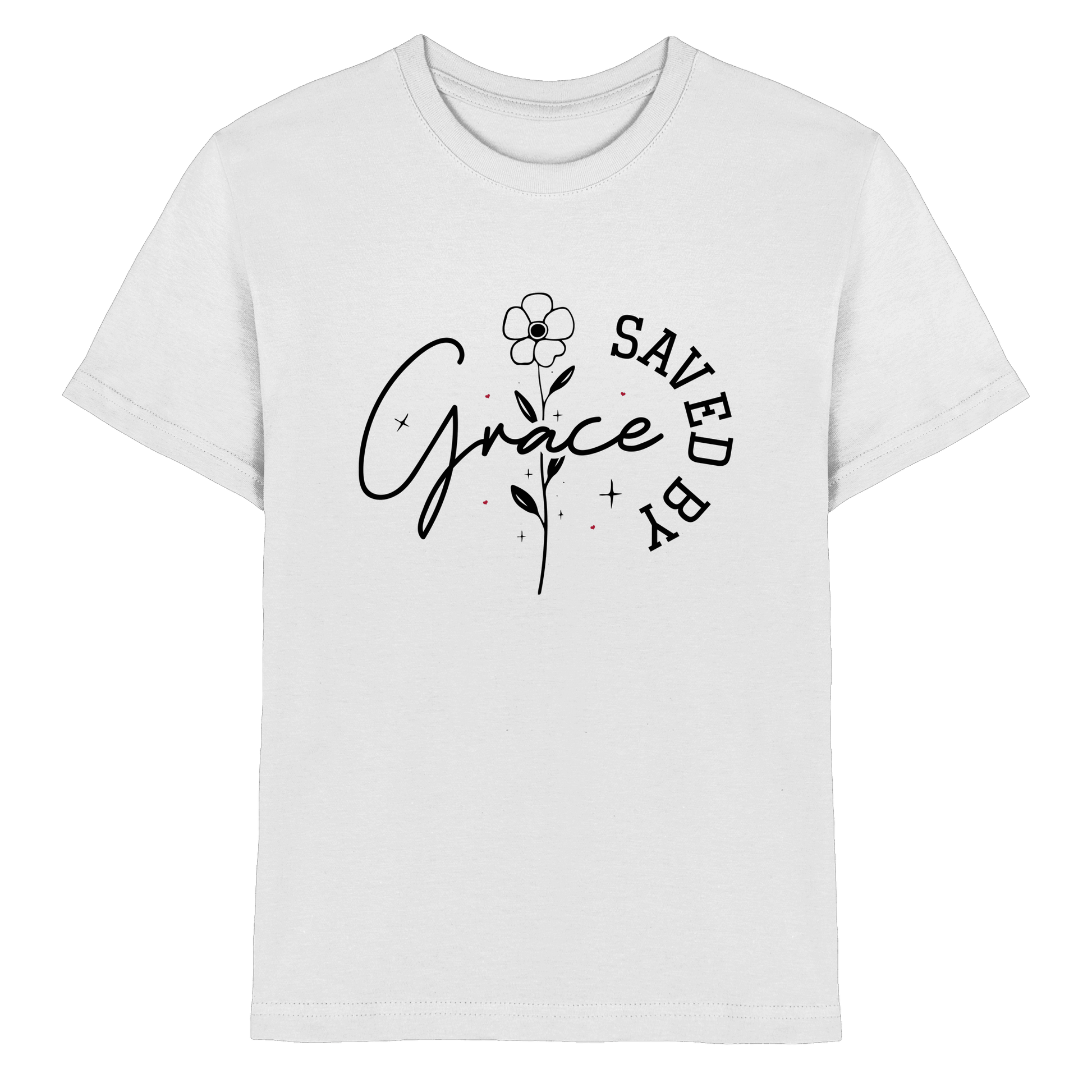 Saved by Grace – ein schlichtes Design mit tiefer Botschaft - Kids Premium Shirt