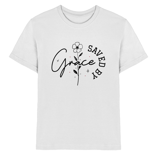 Saved by Grace – ein schlichtes Design mit tiefer Botschaft - Kids Premium Shirt