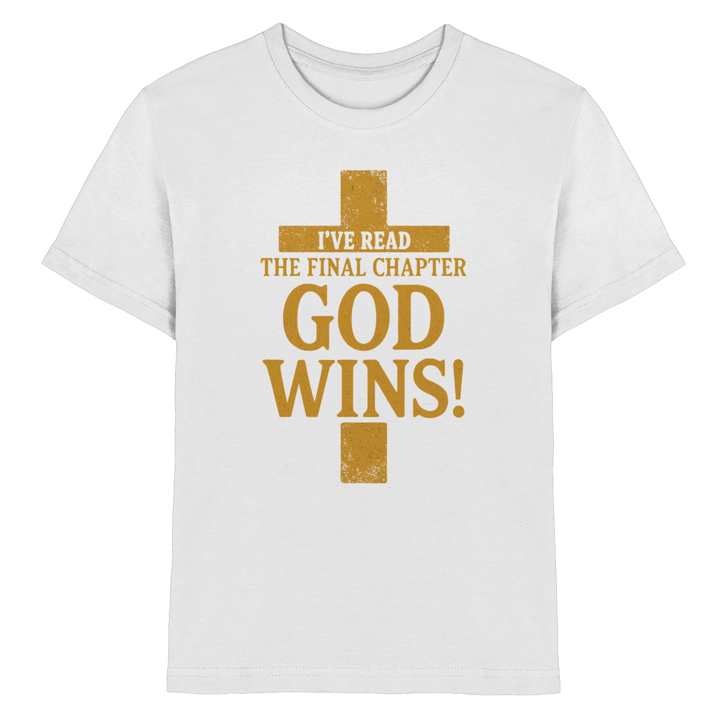 GOD WINS – Das Ende steht fest | Christliche Kleidung & Geschenke im Kreuz-Design - Kids Premium Shirt
