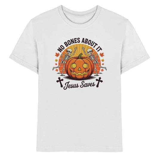 No Bones About It – Jesus Saves | Christliche Kleidung & Geschenke zu Halloween - Kids Premium Shirt