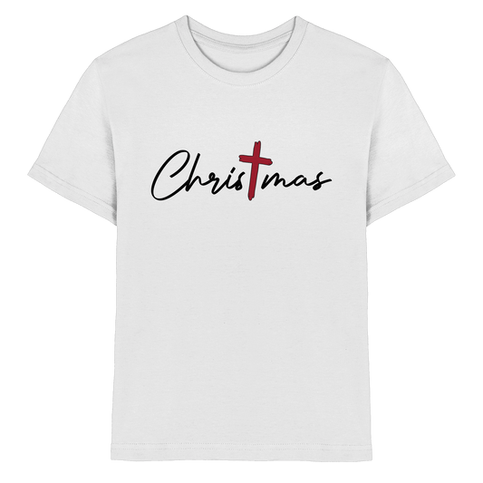 Christmas – das Kreuz im Mittelpunkt von Weihnachten | Christliches Design  - Kids Premium Shirt
