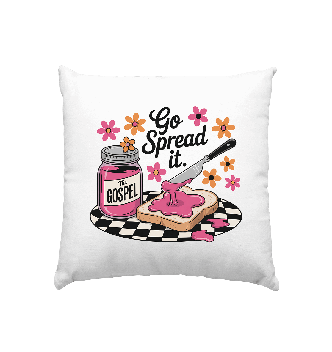 Go Spread It – The Gospel | Christliche Produkte - Kissen 40x40cm
