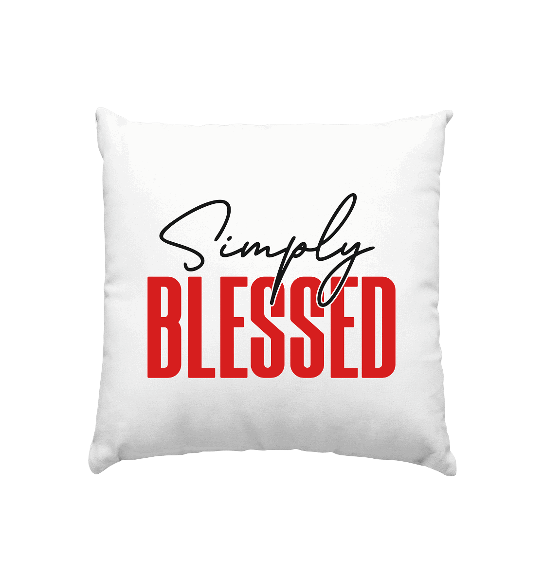 Simply Blessed | Christliches Design mit klarer Botschaft - Kissen 40x40cm