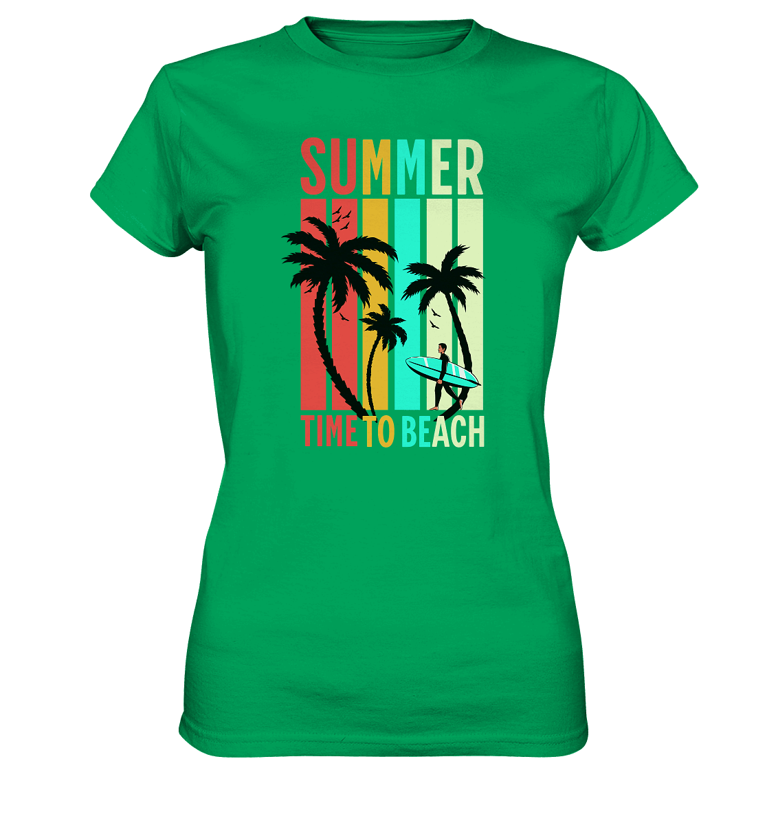 Summer Time to Beach – Sonne, Sand & Lebensfreude - Ladies Premium Shirt
