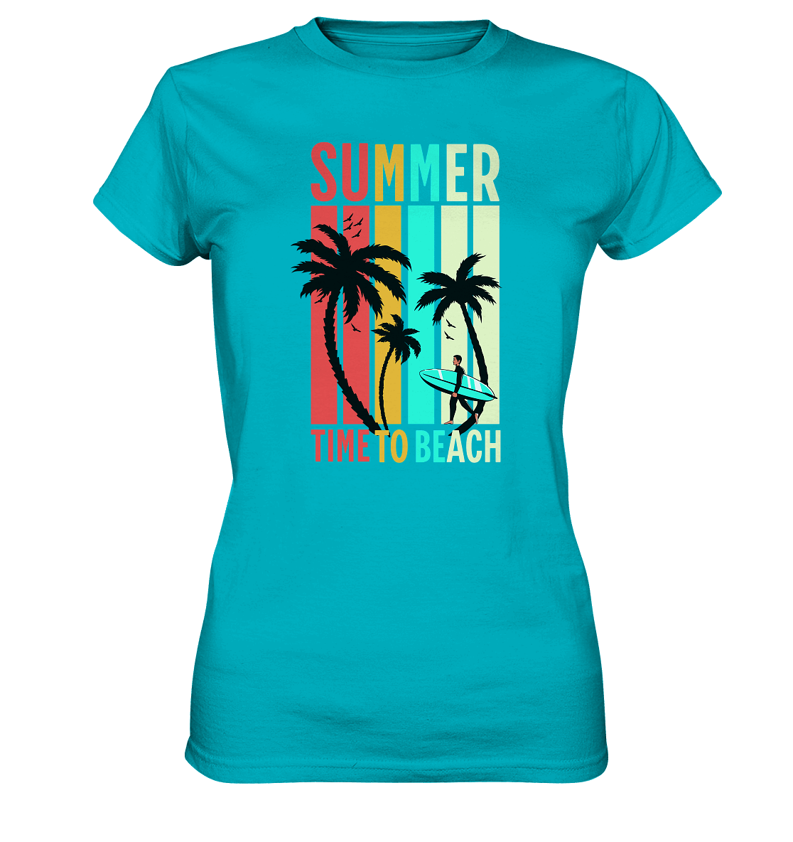 Summer Time to Beach – Sonne, Sand & Lebensfreude - Ladies Premium Shirt