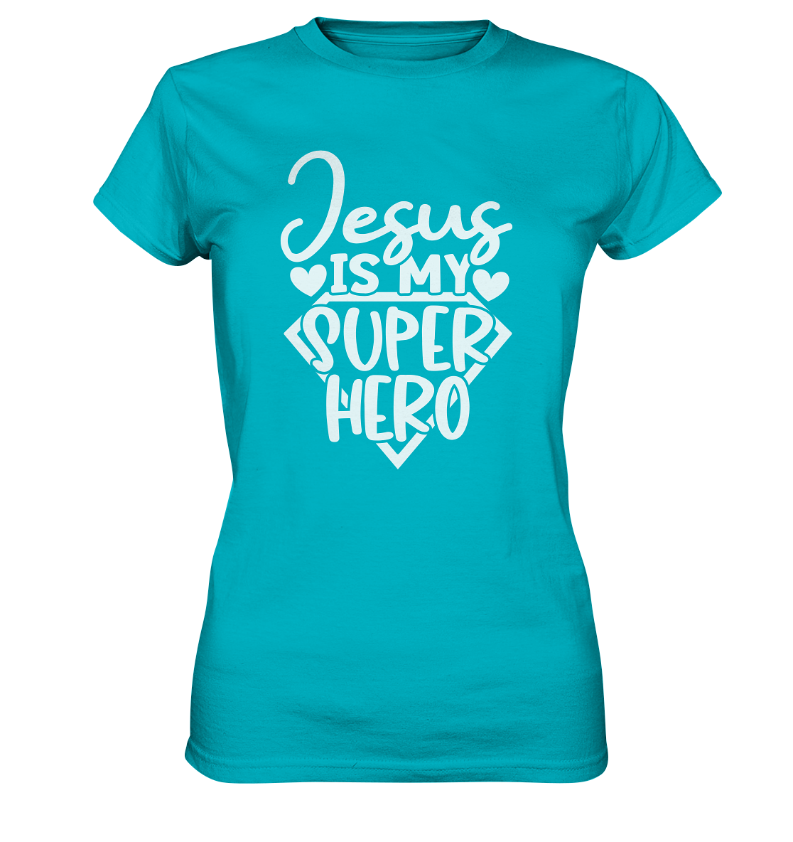 Jesus ist mein Superheld - Ladies Premium Shirt
