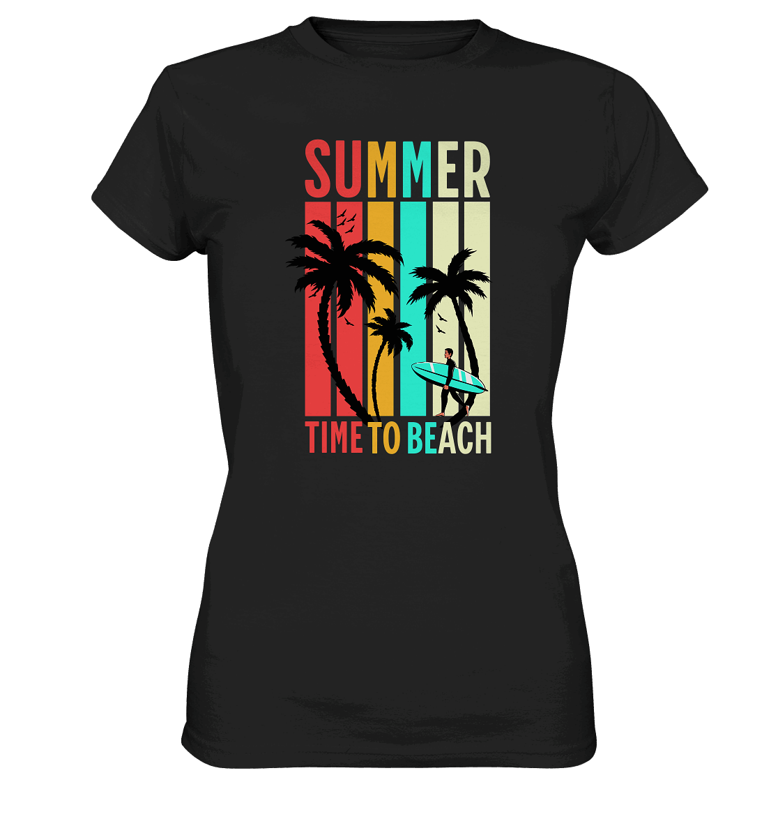 Summer Time to Beach – Sonne, Sand & Lebensfreude - Ladies Premium Shirt