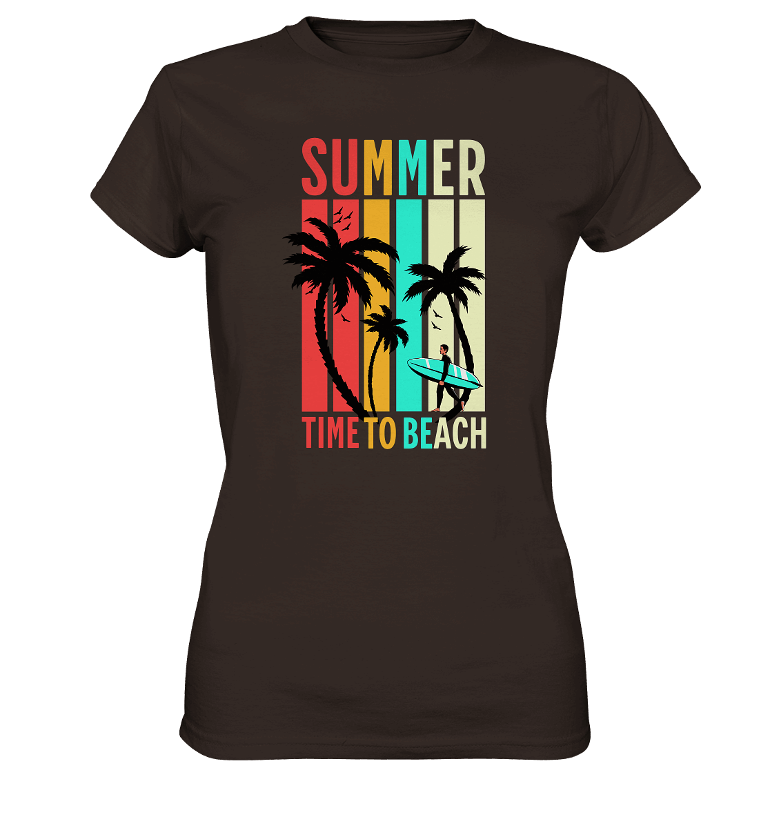 Summer Time to Beach – Sonne, Sand & Lebensfreude - Ladies Premium Shirt