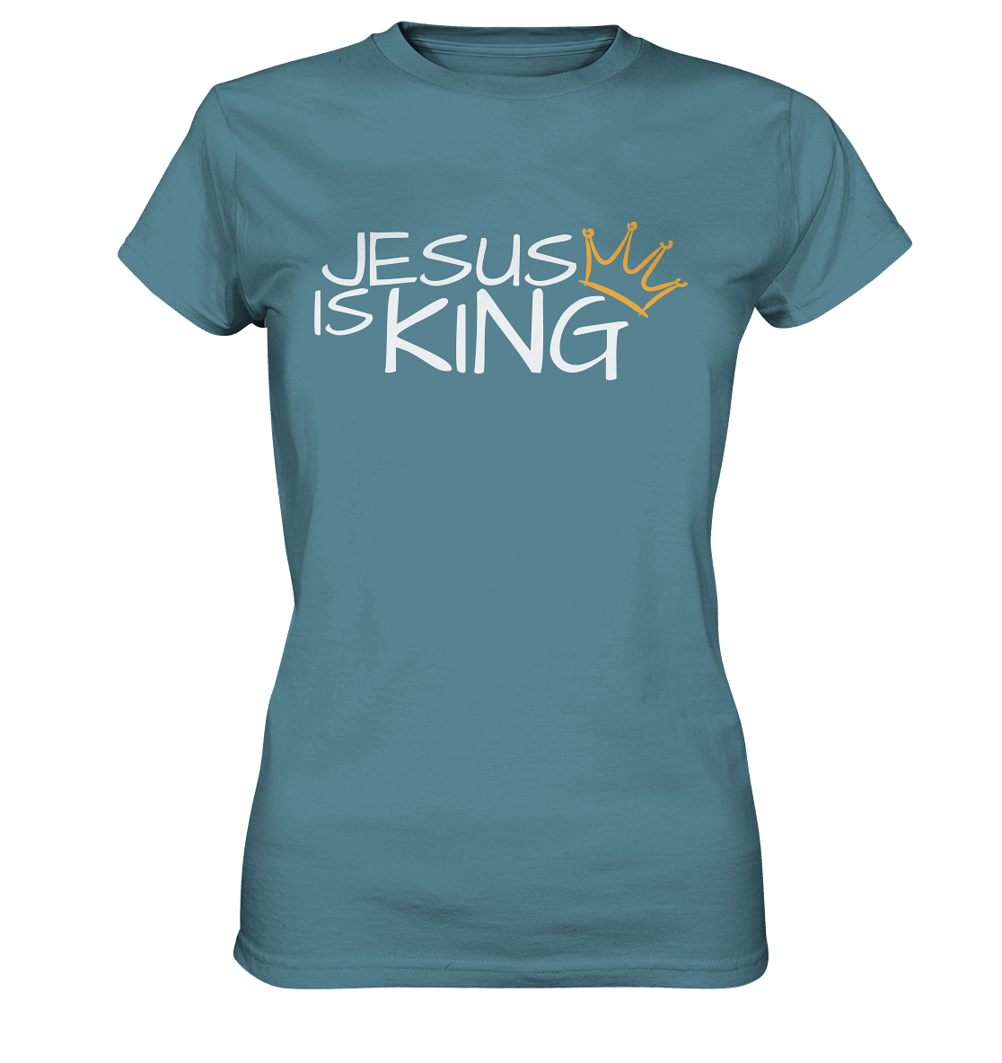 Jesus is King – Eine kraftvolle Botschaft des Glaubens | Christliche Kleidung - Ladies Premium Shirt