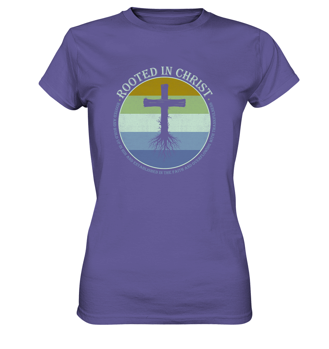 Verwurzelt in Christus | Christliche Kleidung - Ladies Premium Shirt