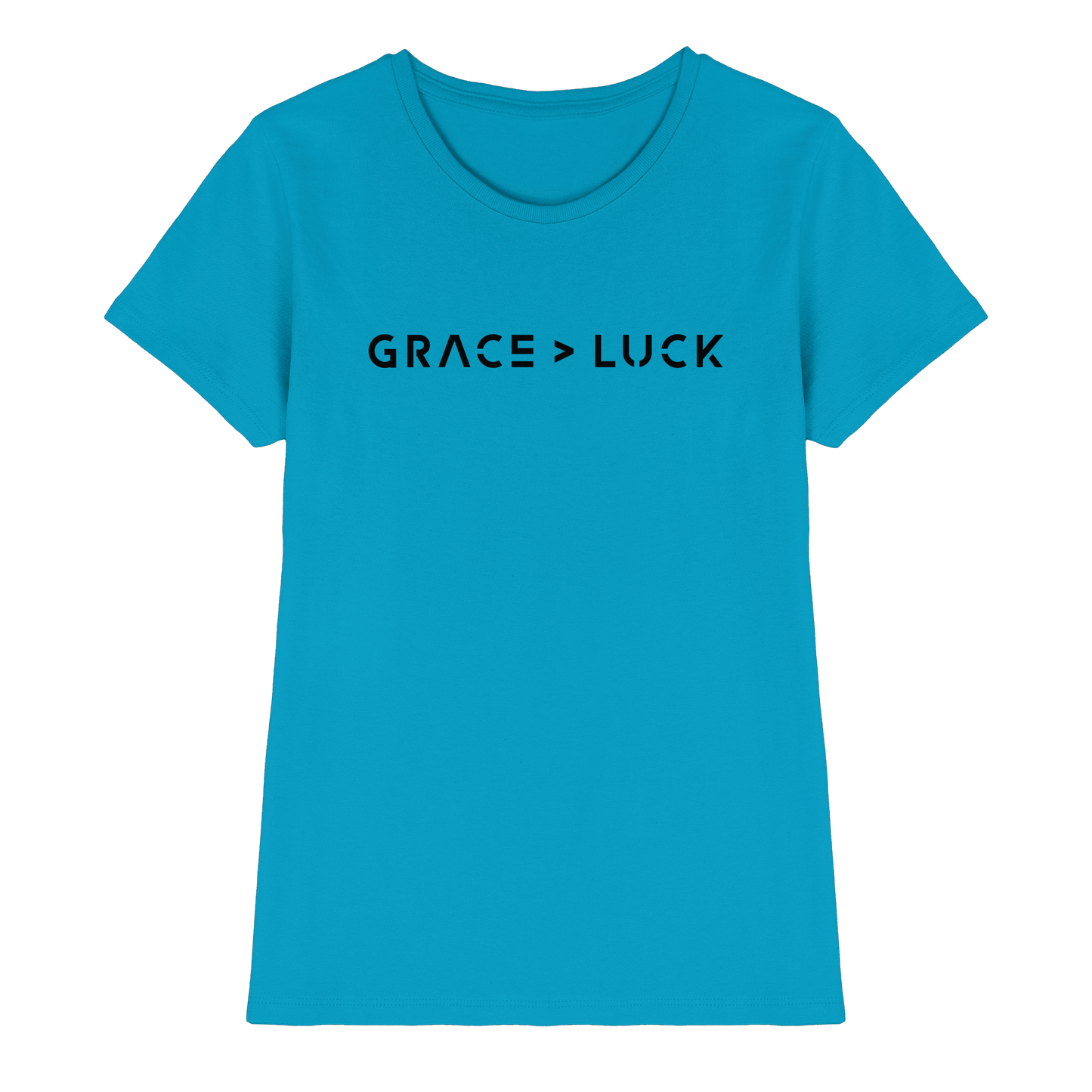 Grace > Luck | Christliches Design über Gottes Gnade - Ladies Premium Shirt