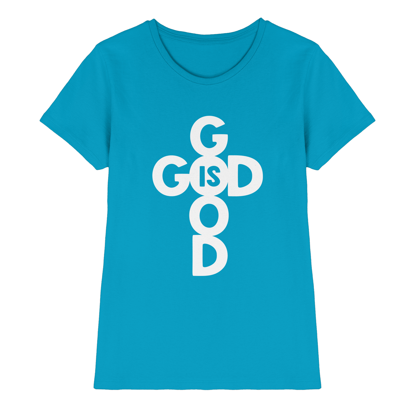 God is Good | Christliche Kleidung & Geschenke im Kreuz-Design - Ladies Premium Shirt