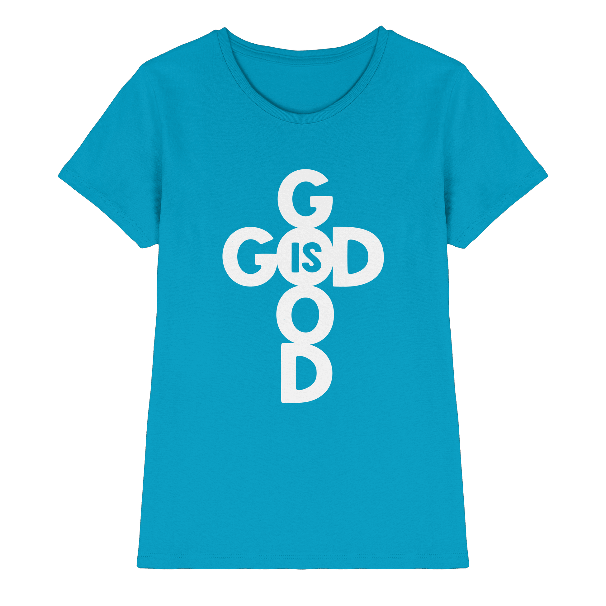 God is Good | Christliche Kleidung & Geschenke im Kreuz-Design - Ladies Premium Shirt